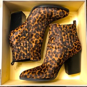 Marc Fisher “Alva” Bootie in Leopard Print